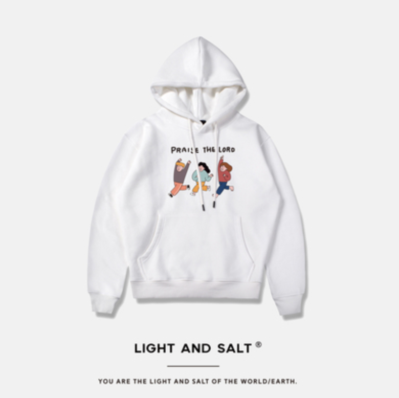 "Praise the Lord" Hoodies, hoodies for winter, color white